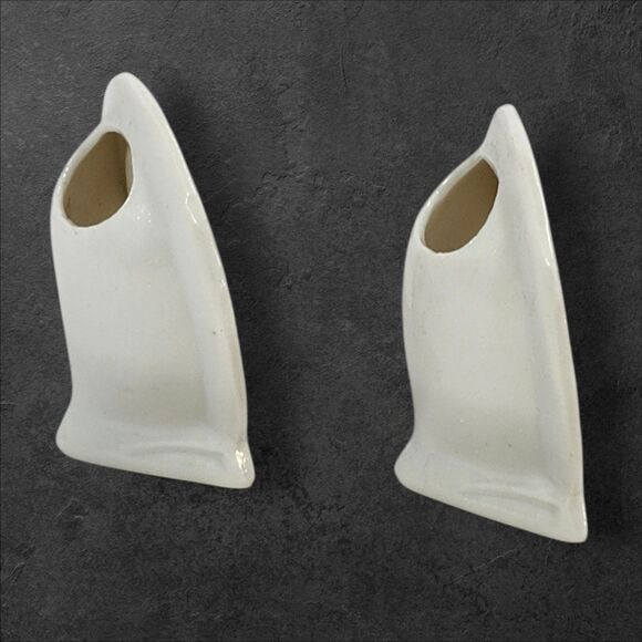 Vintage Fairway Japan Mom & Dad Bud Vases Pair I Love You Gift Holiday Present - Picture 4 of 7